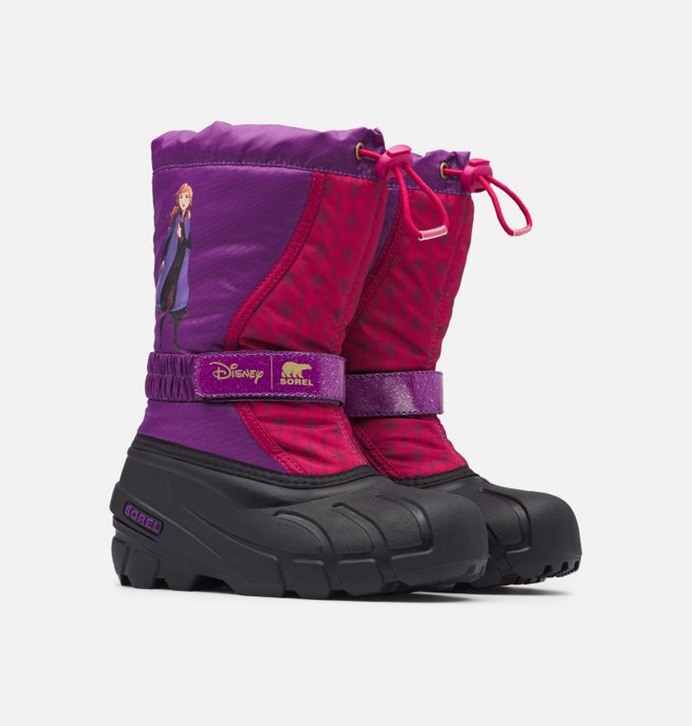 Sorel Disney X Youth Flurry™ Frozen 2 –Anna Edition - Kids Snow Boots Purple/Black - 674951XZV